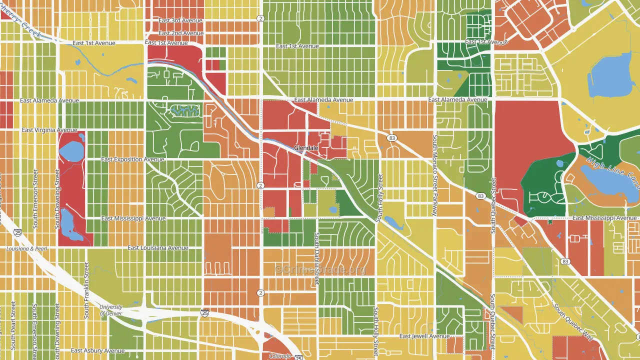 80246, CO Map of Theft Rates
