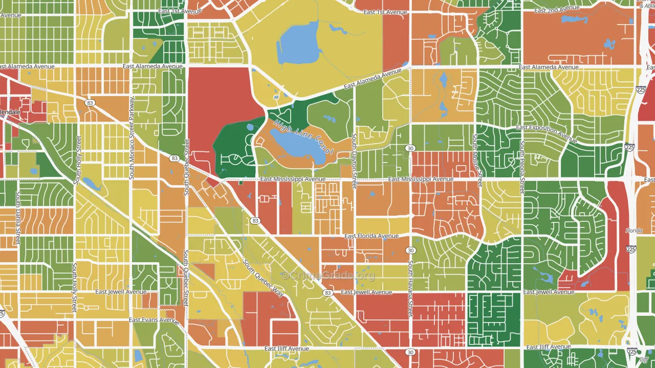 80247, CO Map of Theft Rates