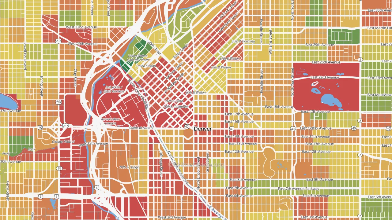 80274, CO Map of Theft Rates