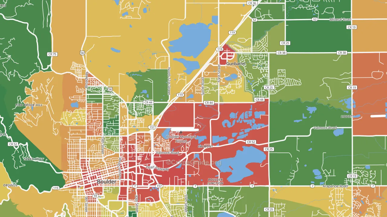 80301, CO Map of Theft Rates
