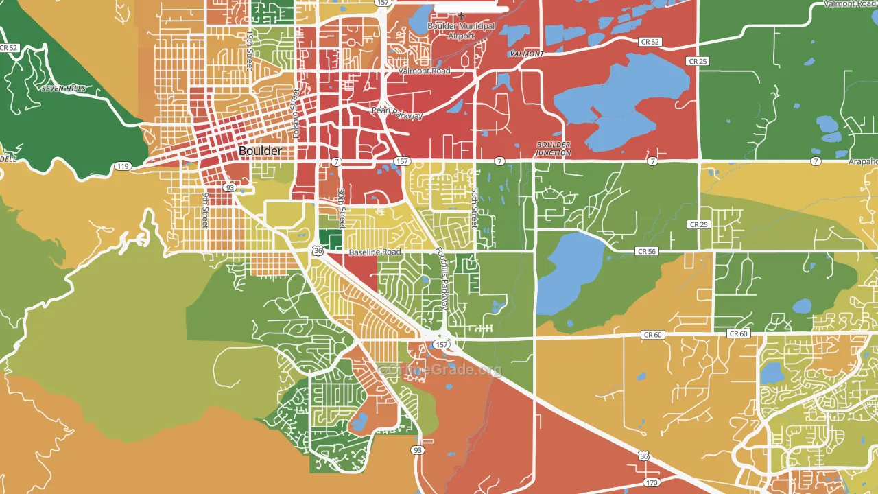80303, CO Map of Theft Rates
