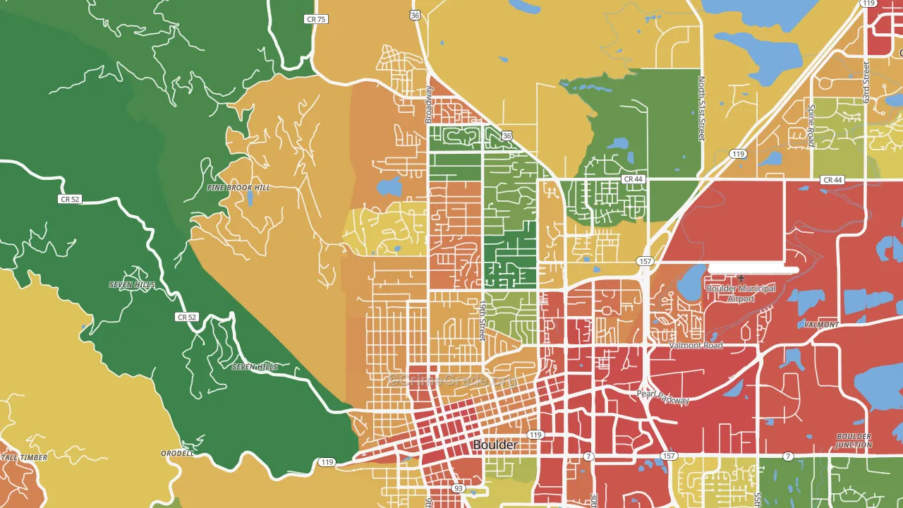 80304, CO Map of Theft Rates