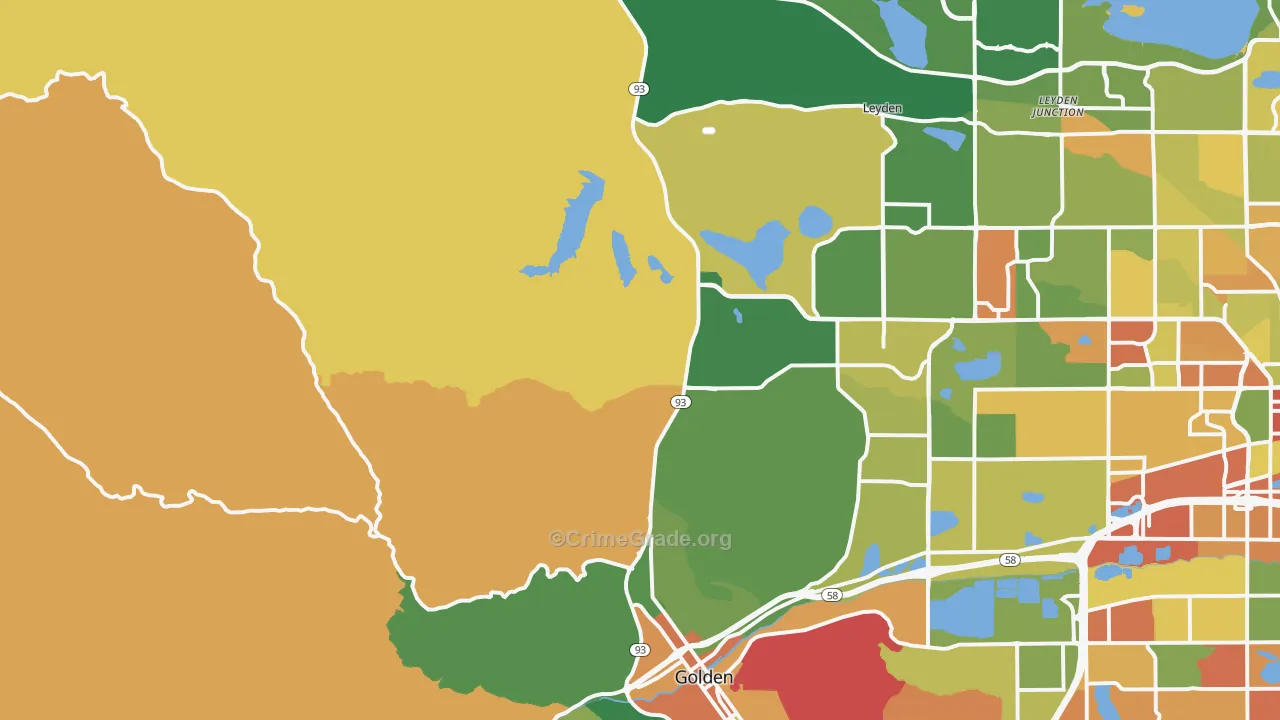80403, CO Map of Theft Rates