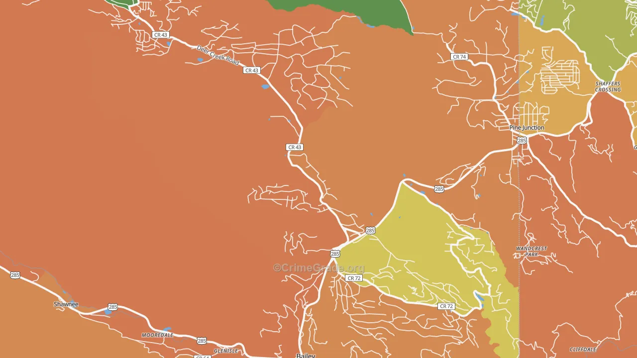 80421, CO Map of Theft Rates
