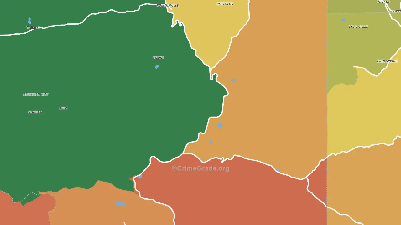 80422, CO Map of Theft Rates