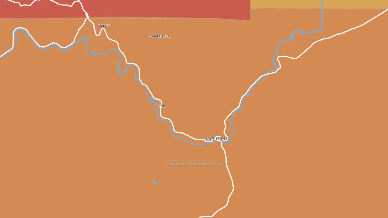 80423, CO Map of Theft Rates