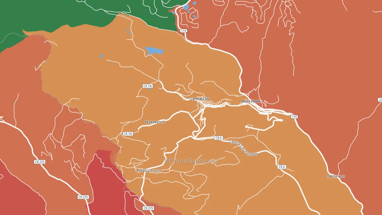80427, CO Map of Theft Rates