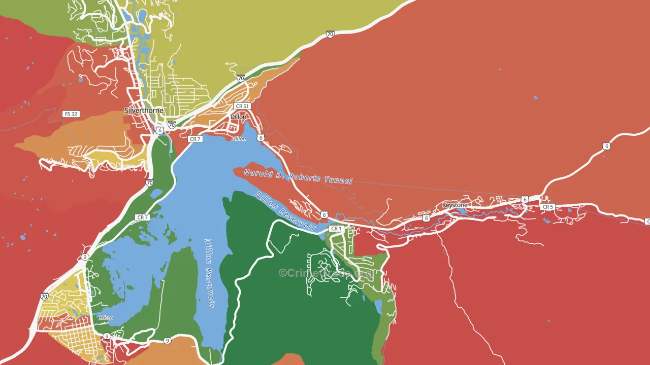 80435, CO Map of Theft Rates