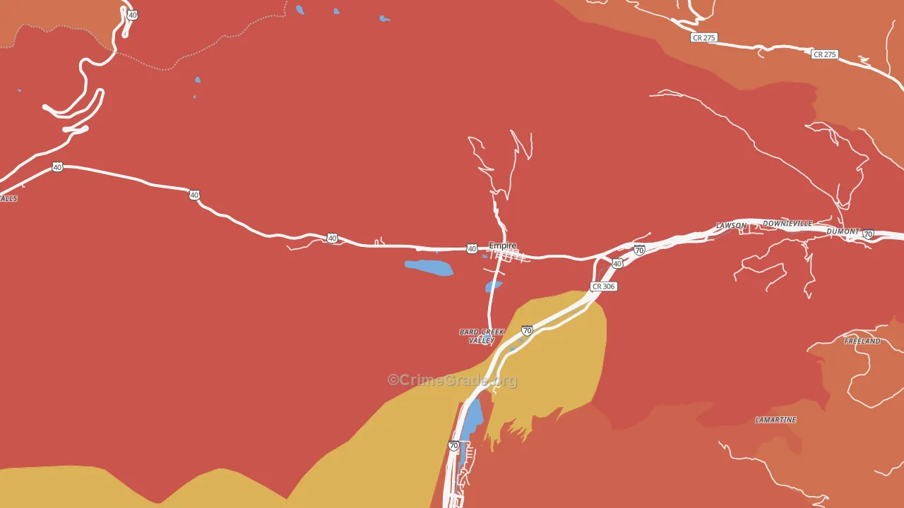 80438, CO Map of Theft Rates