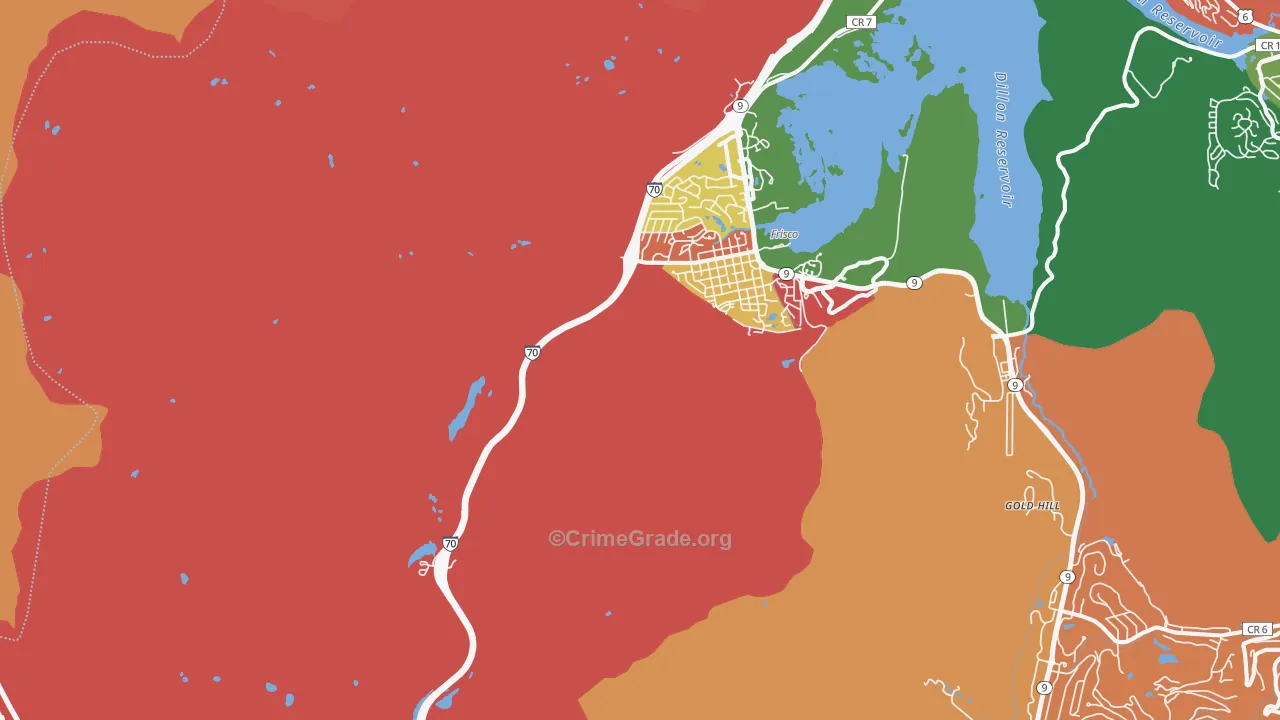 80443, CO Map of Theft Rates