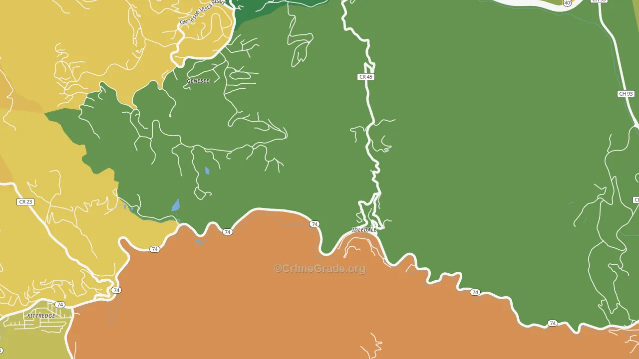 80453, CO Map of Theft Rates