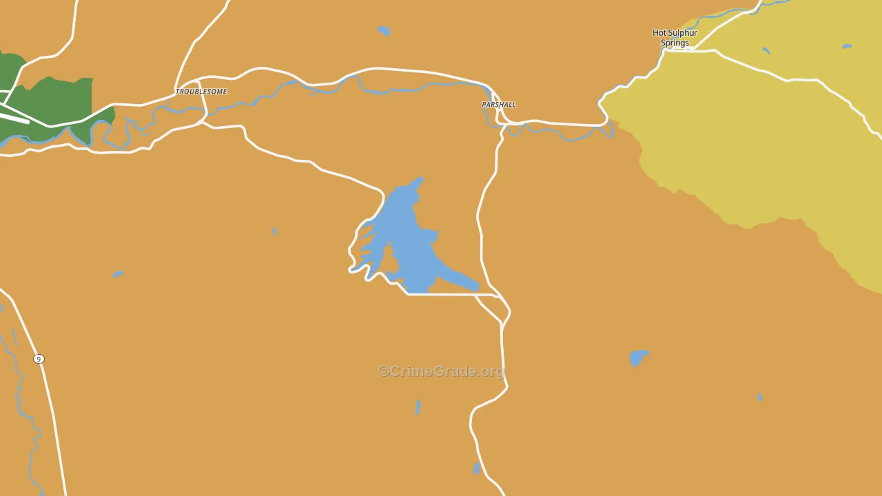 80468, CO Map of Theft Rates
