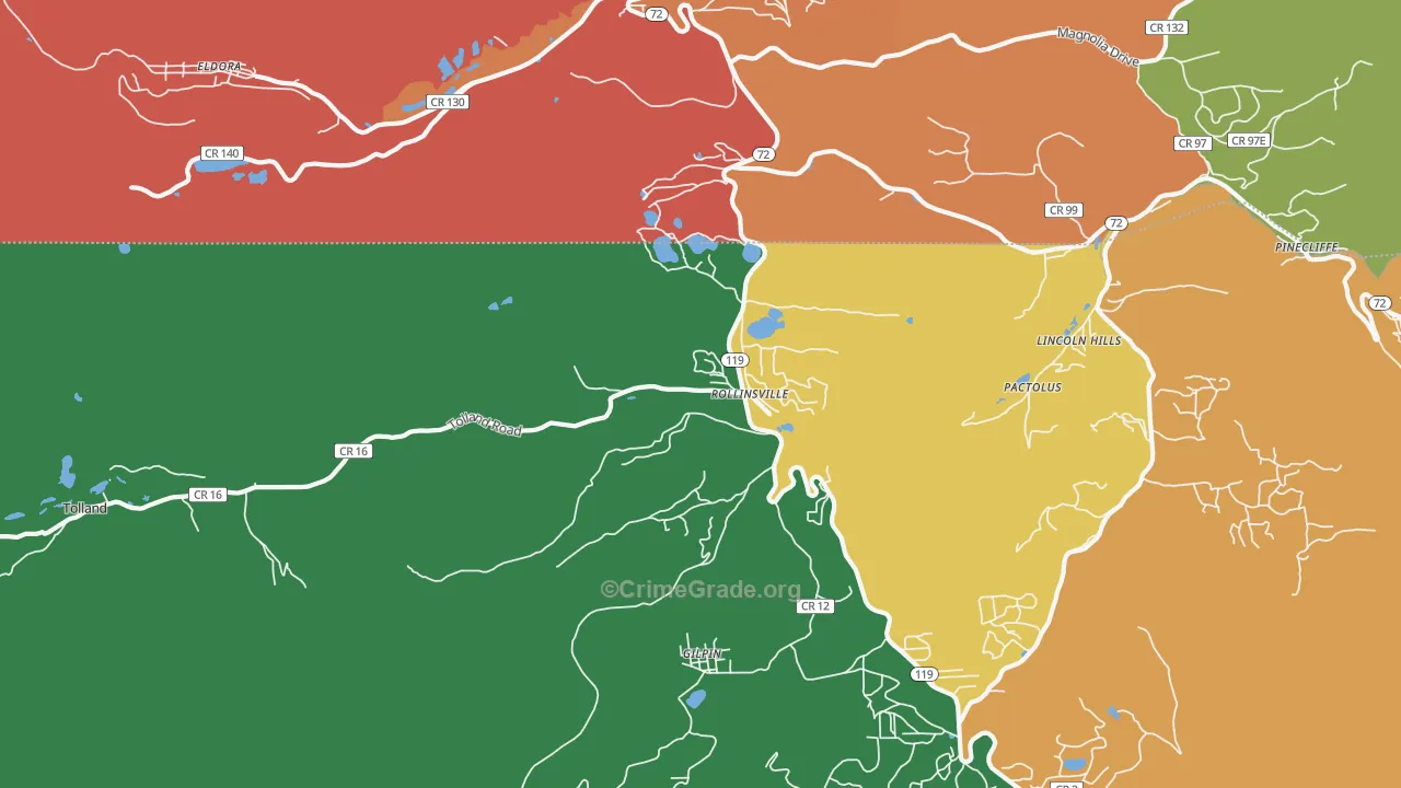80474, CO Map of Theft Rates