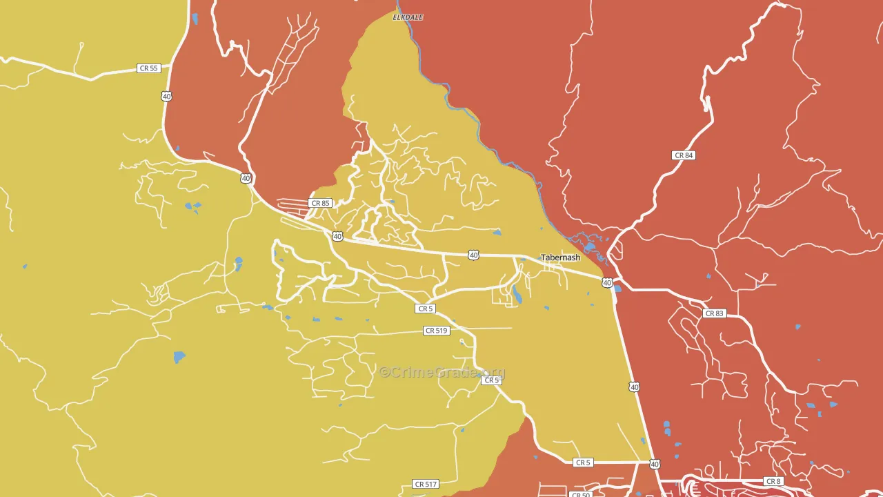 80478, CO Map of Theft Rates