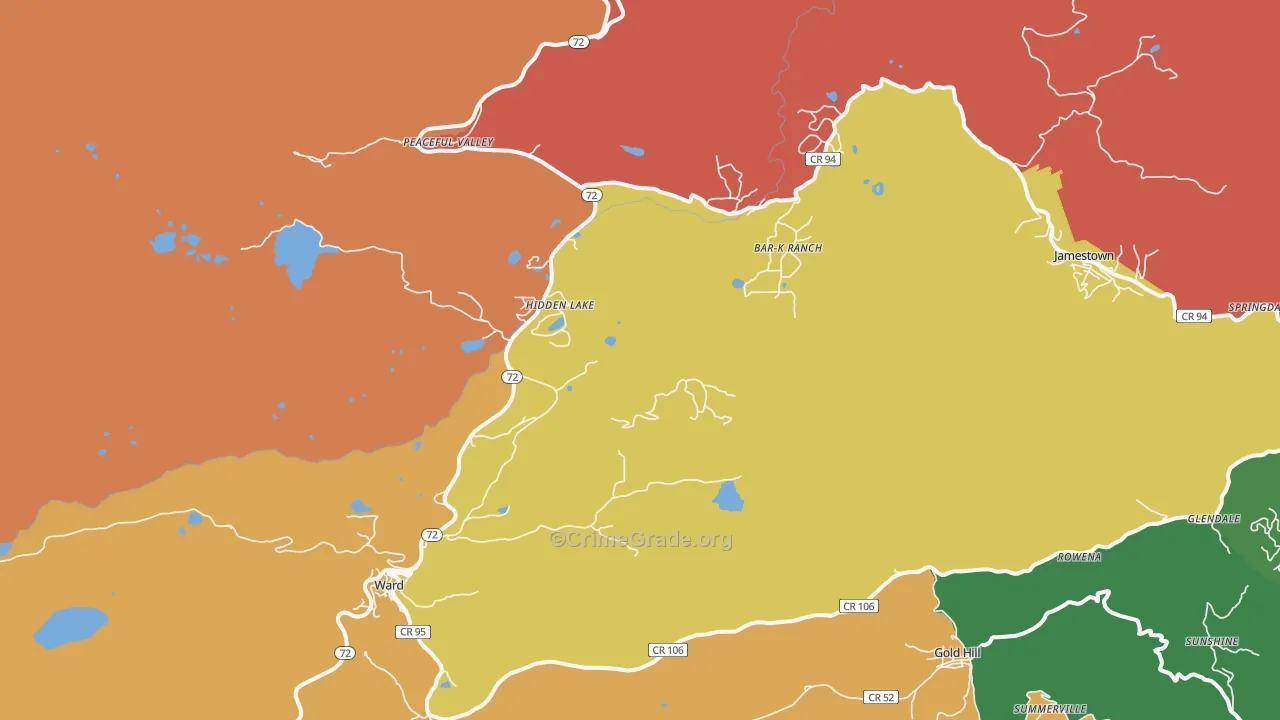 80481, CO Map of Theft Rates