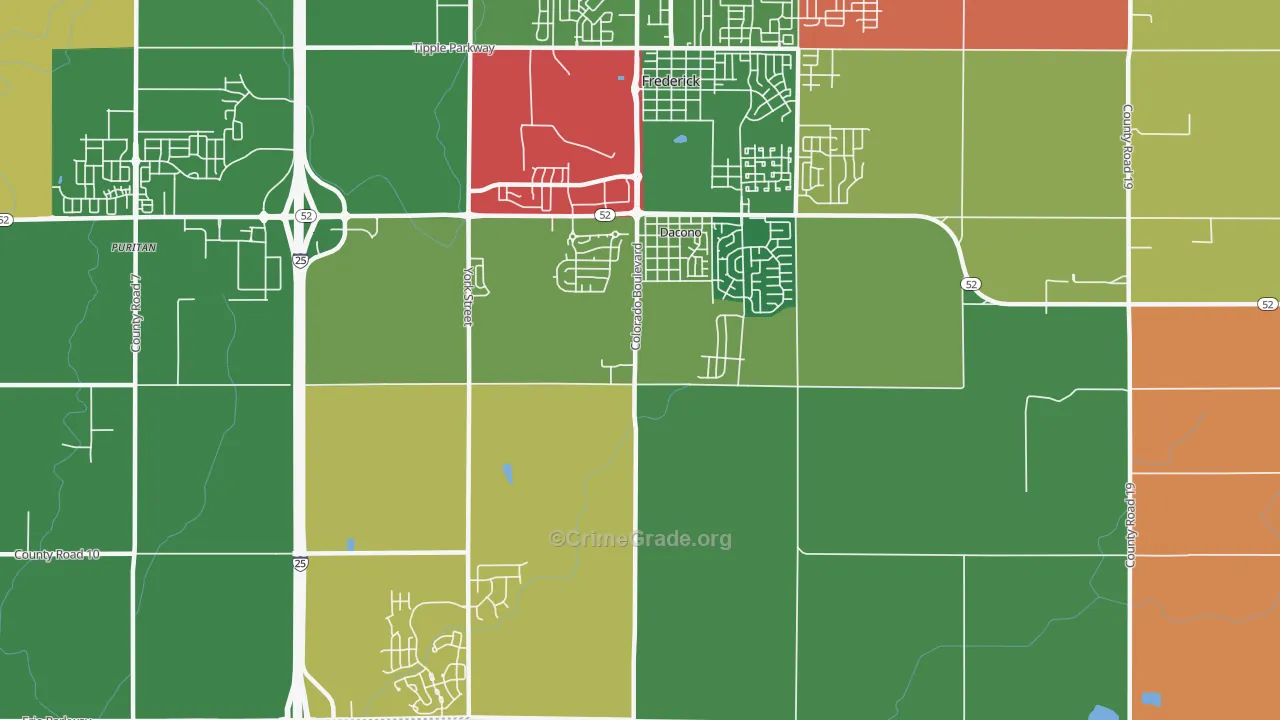 80514, CO Map of Theft Rates