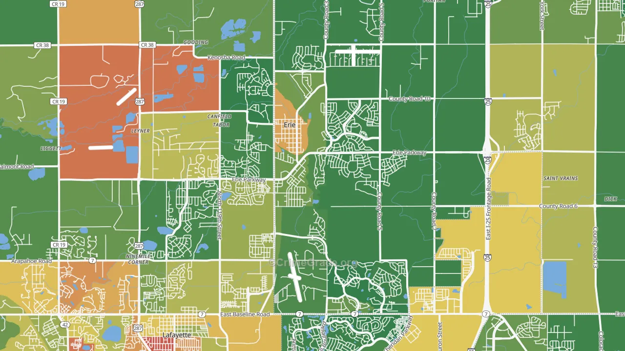 80516, CO Map of Theft Rates