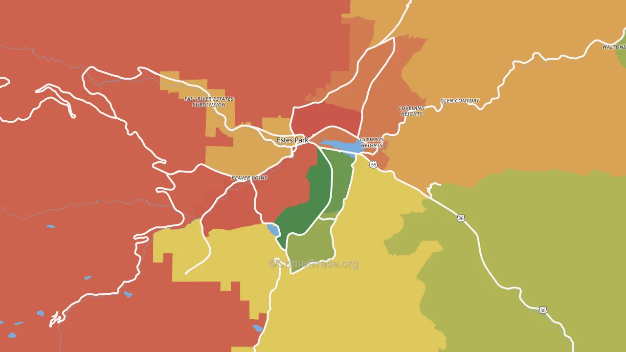 80517, CO Map of Theft Rates