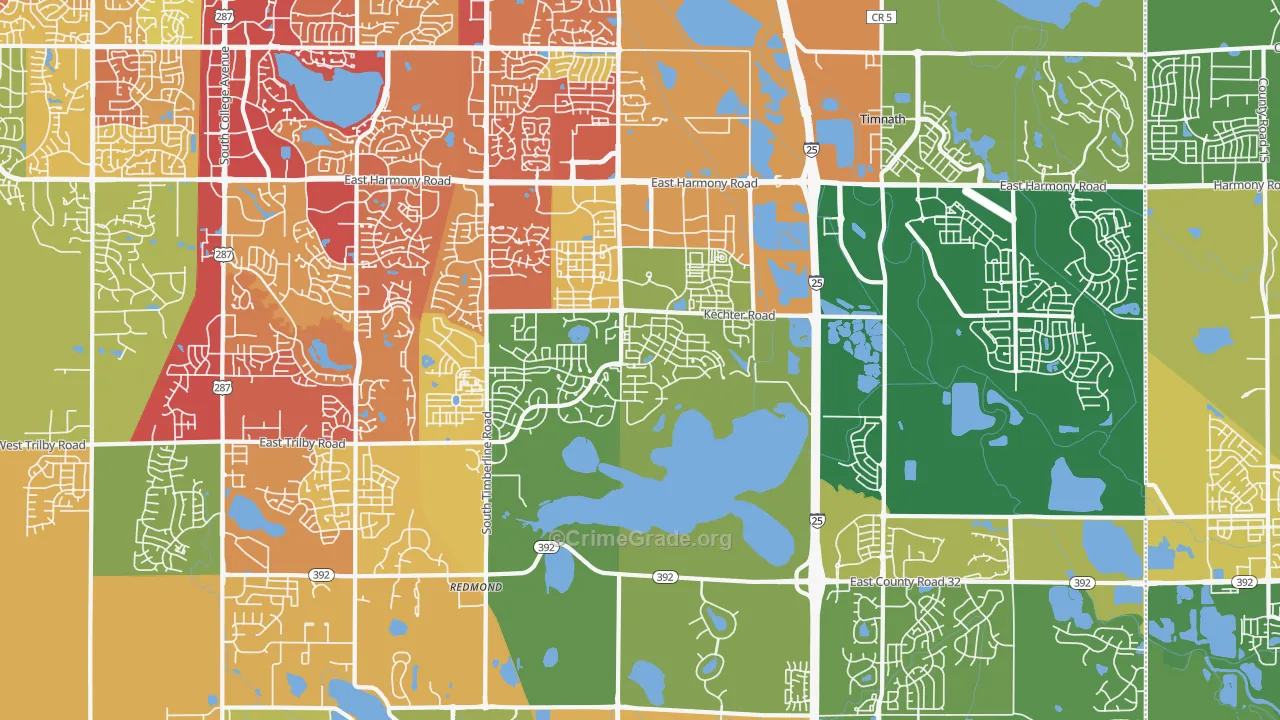 80528, CO Map of Theft Rates