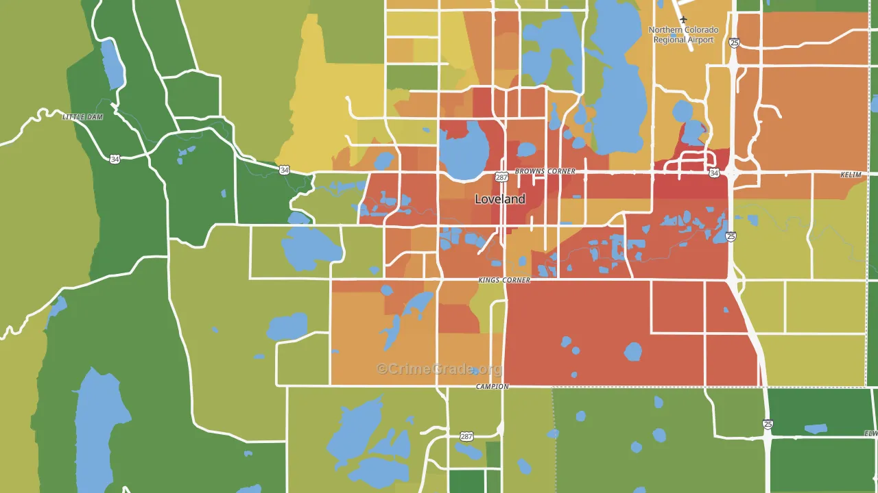 80537, CO Map of Theft Rates