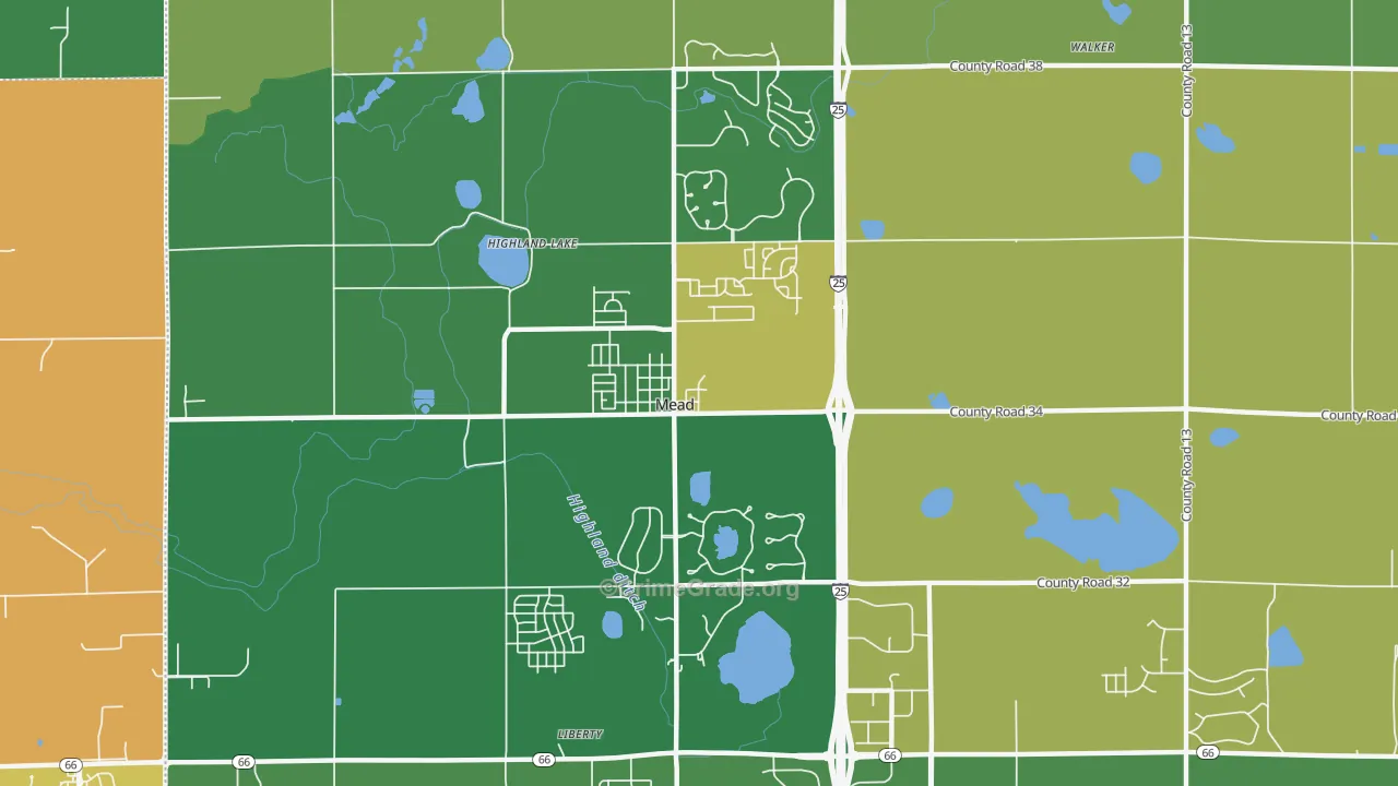 80542, CO Map of Theft Rates