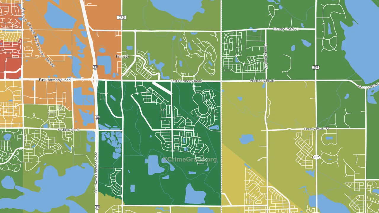 80547, CO Map of Theft Rates