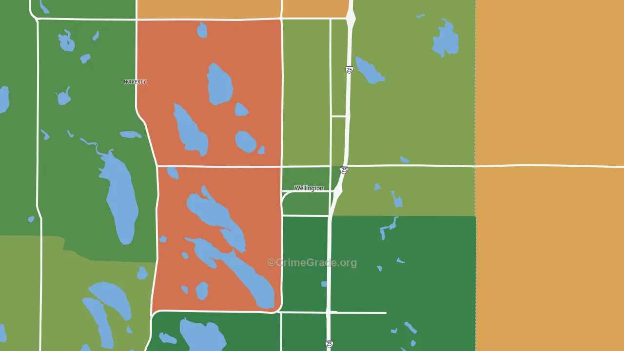 80549, CO Map of Theft Rates