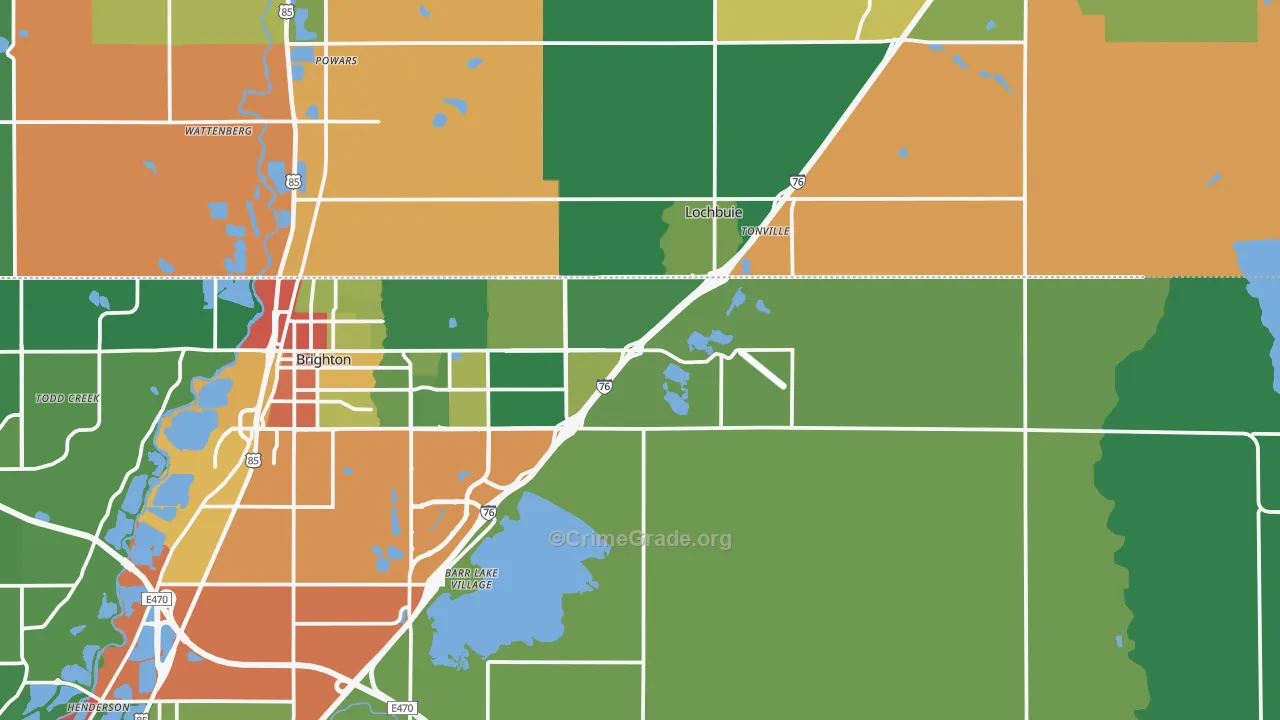 80603, CO Map of Theft Rates