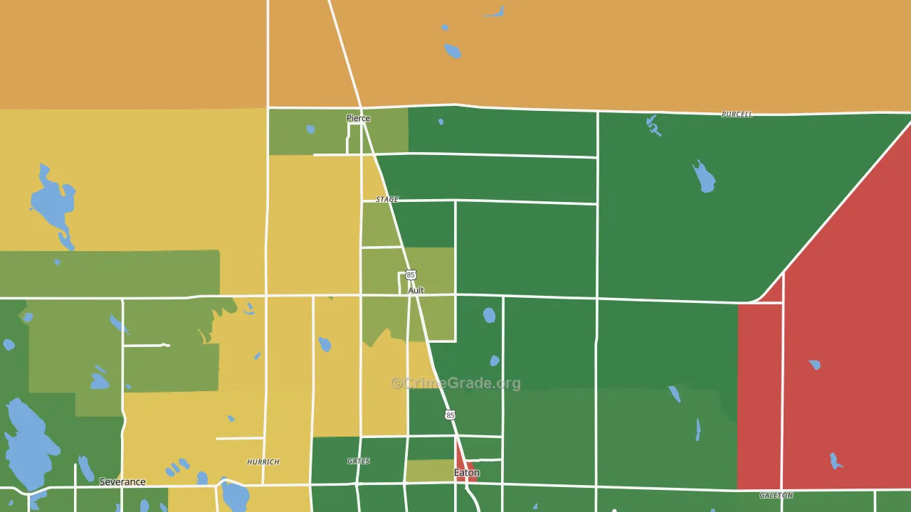 80610, CO Map of Theft Rates