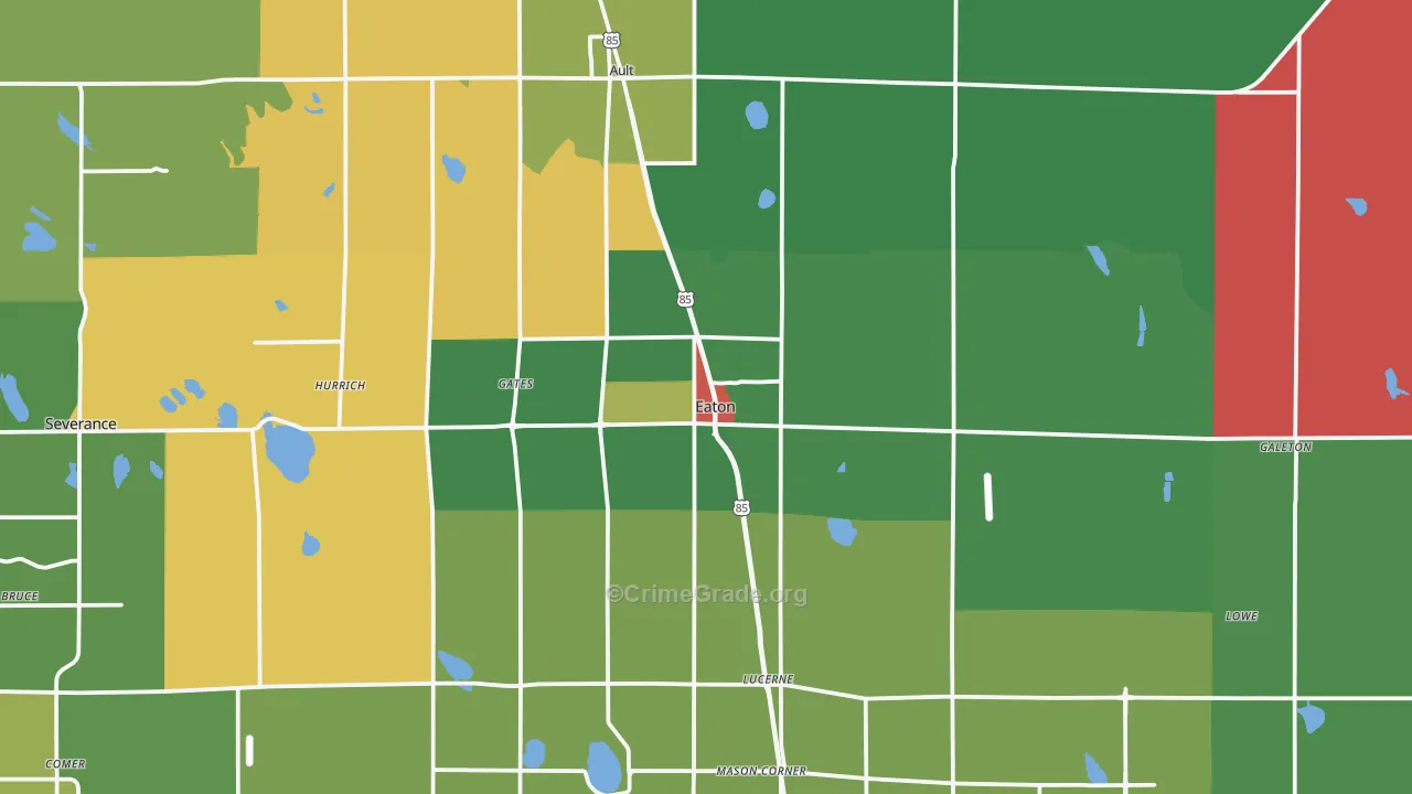 80615, CO Map of Theft Rates