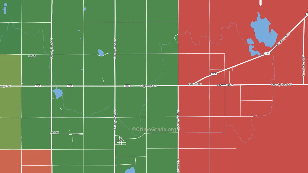 80624, CO Map of Theft Rates