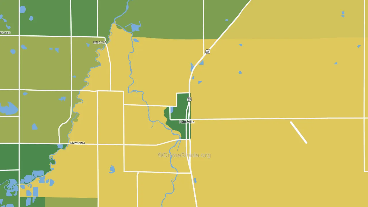 80651, CO Map of Theft Rates