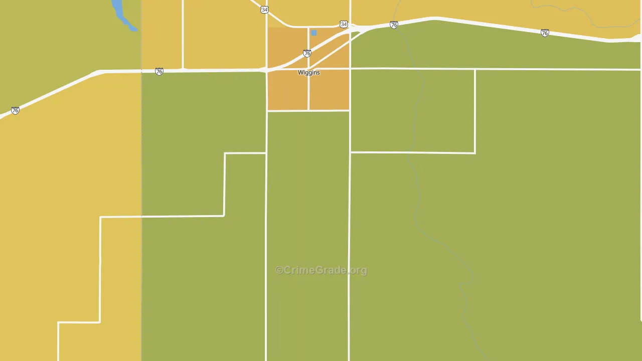 80654, CO Map of Theft Rates