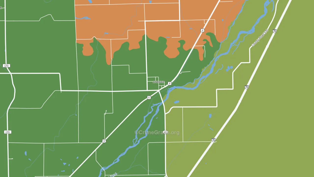 80722, CO Map of Theft Rates