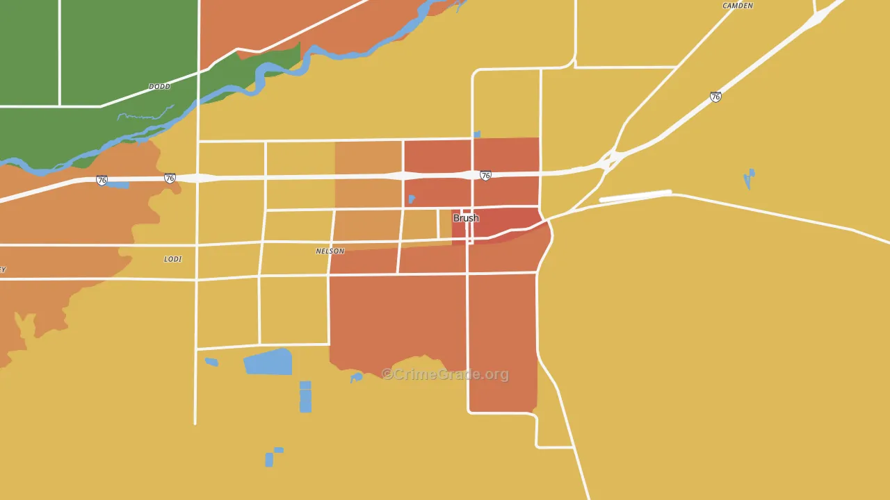 80723, CO Map of Theft Rates