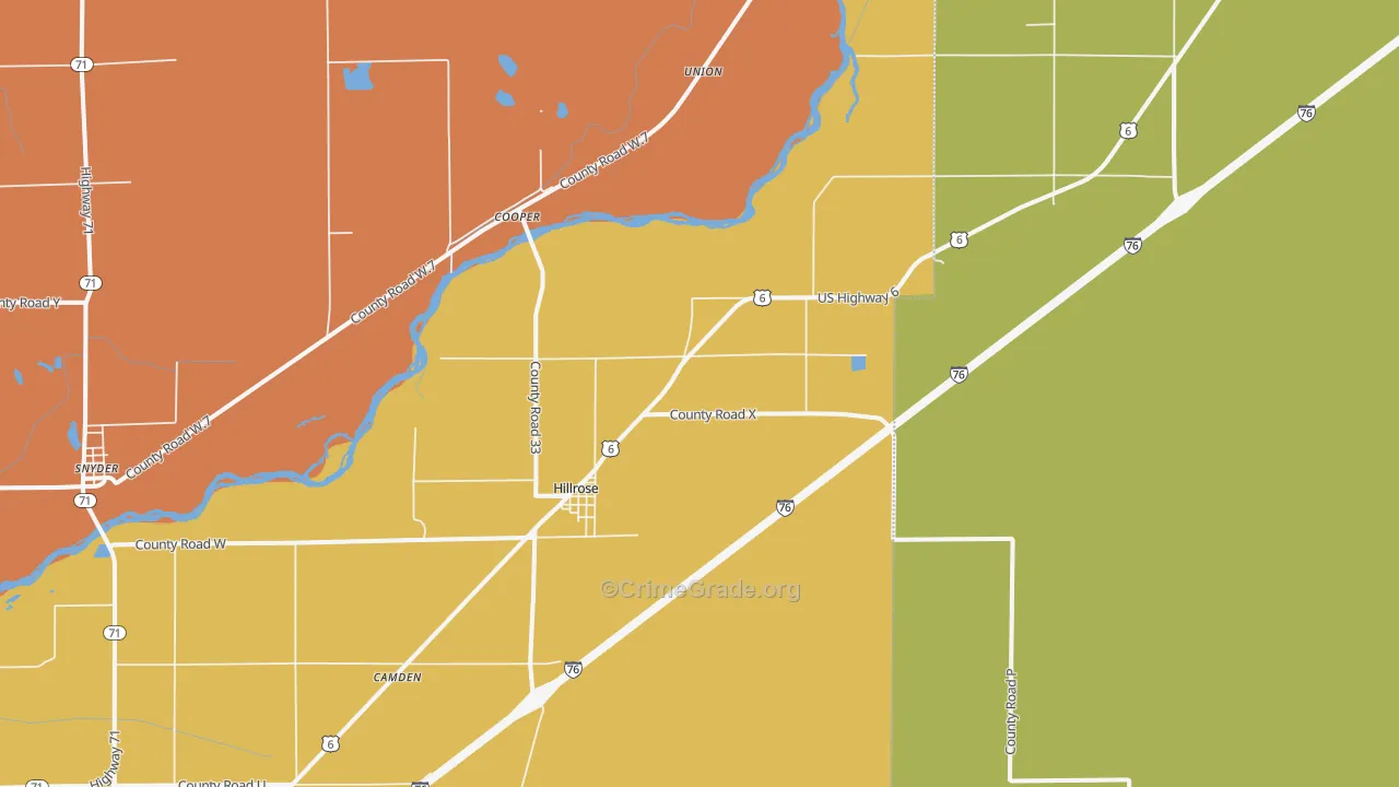 80733, CO Map of Theft Rates