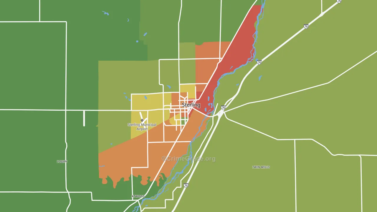 80751, CO Map of Theft Rates