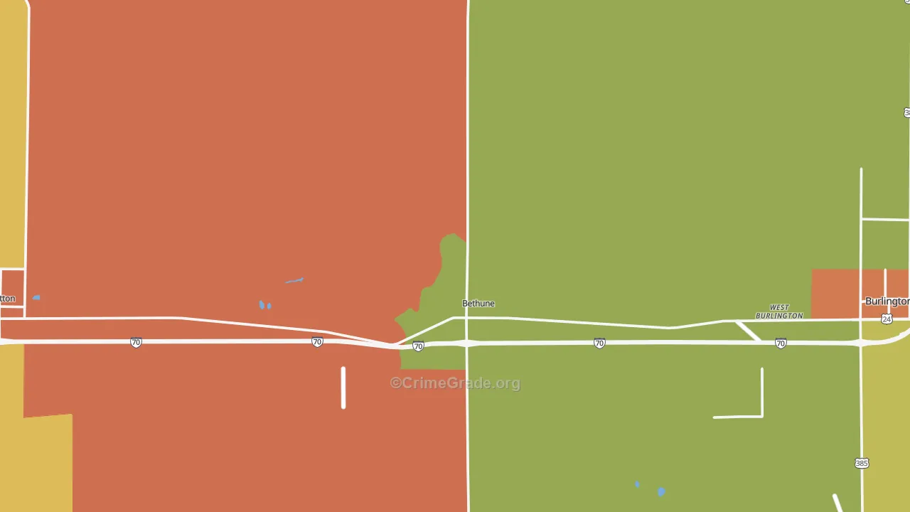80805, CO Map of Theft Rates