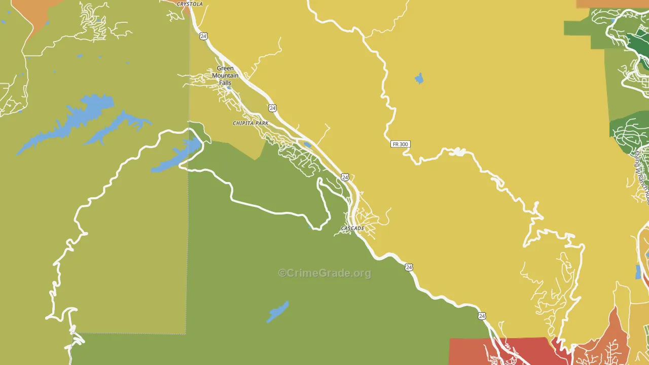 80809, CO Map of Theft Rates