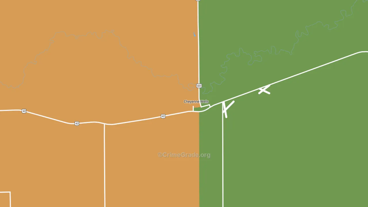 80810, CO Map of Theft Rates
