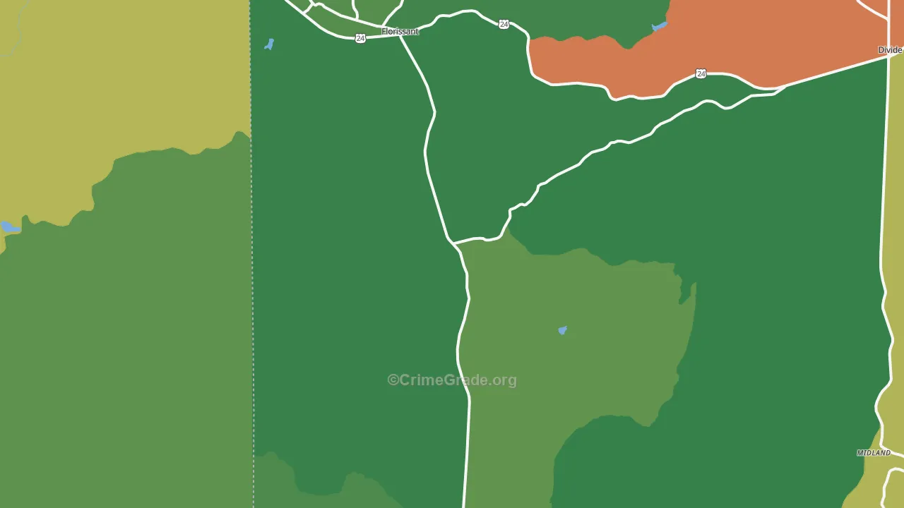 80816, CO Map of Theft Rates