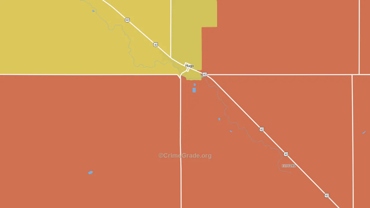 80821, CO Map of Theft Rates