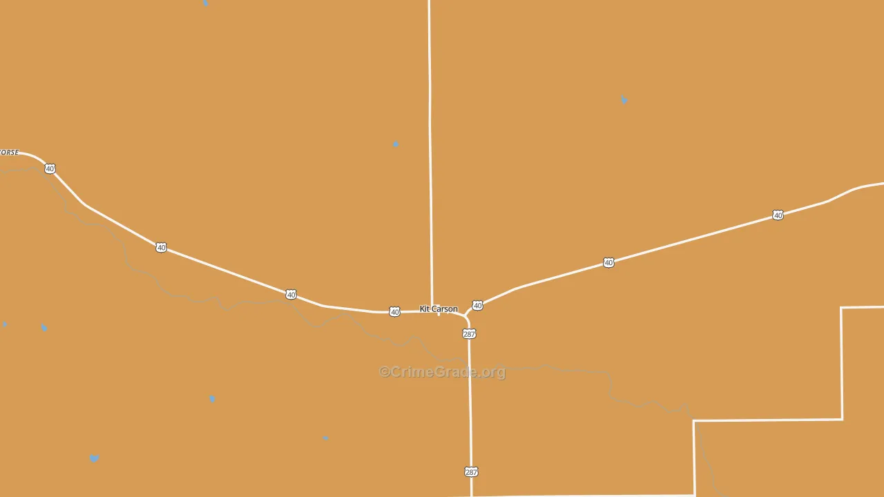80825, CO Map of Theft Rates