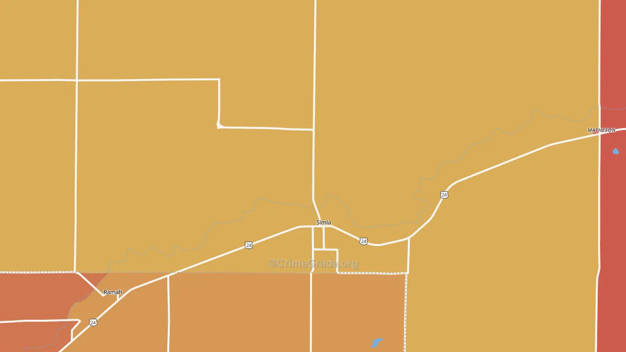 80835, CO Map of Theft Rates