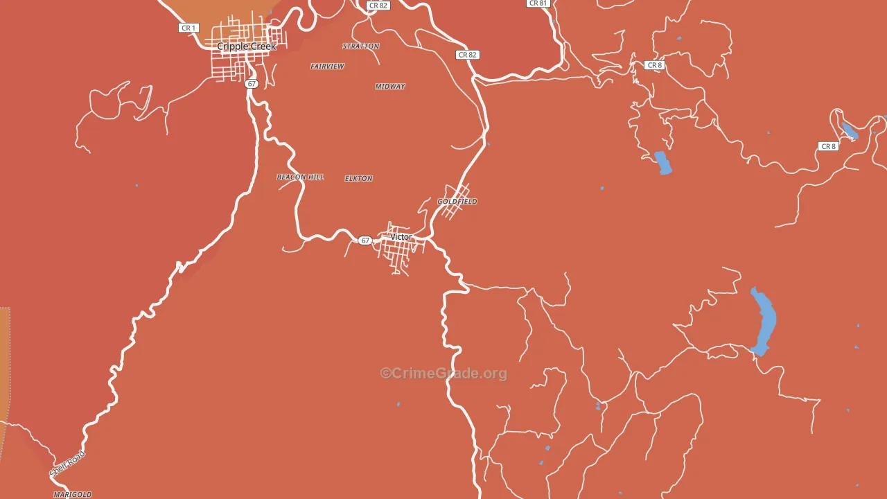 80860, CO Map of Theft Rates