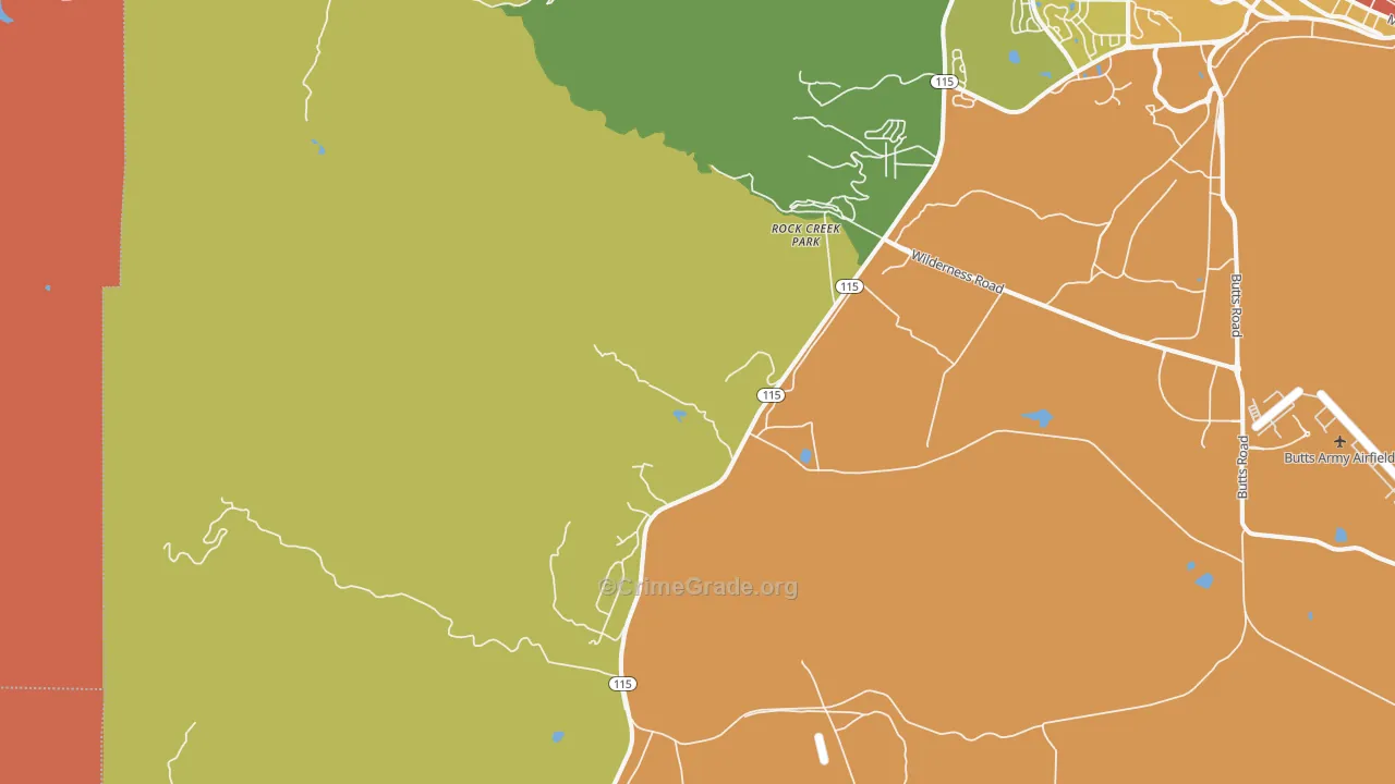 80926, CO Map of Theft Rates
