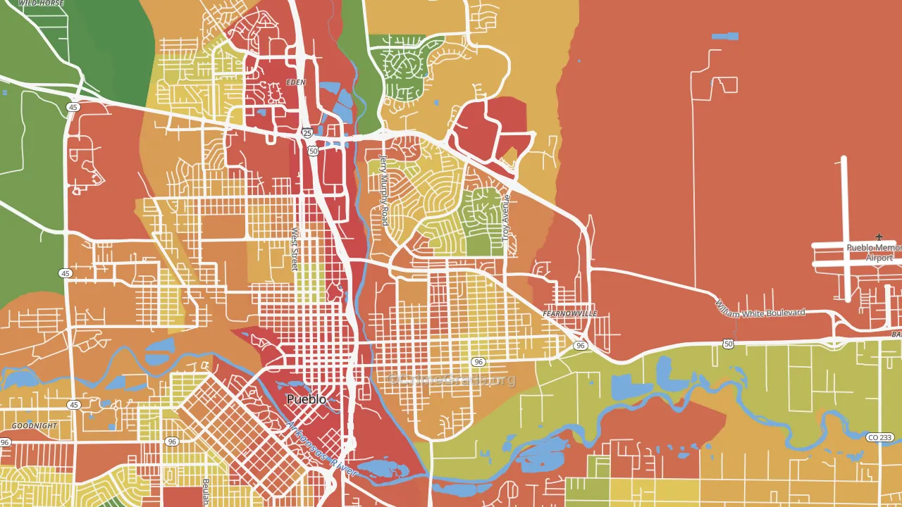 81001, CO Map of Theft Rates