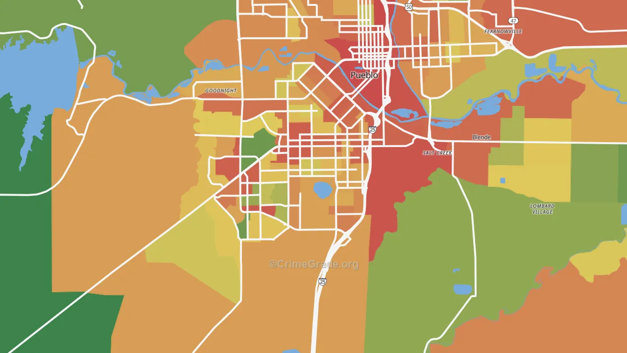 81004, CO Map of Theft Rates