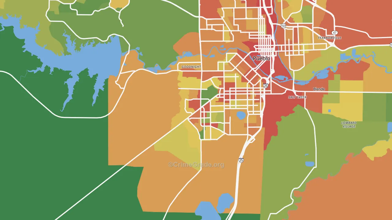 81005, CO Map of Theft Rates