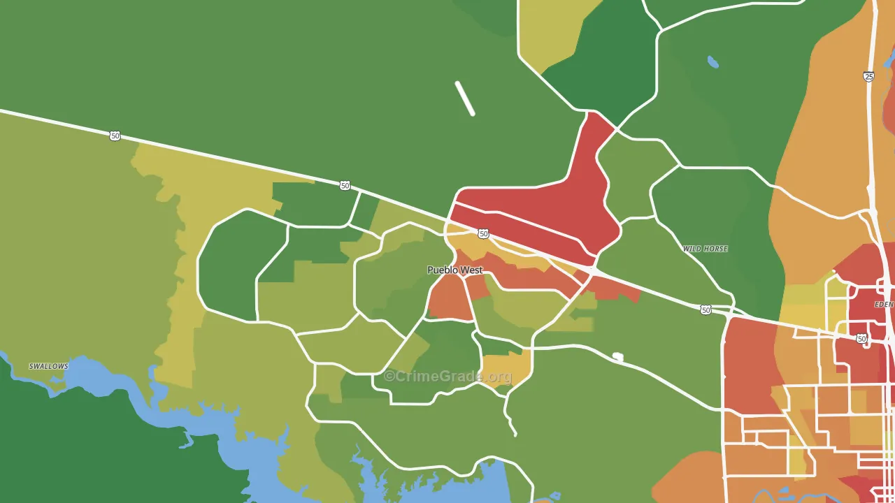 81007, CO Map of Theft Rates